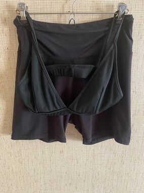 Black Ribbed Bralette and Biker Shorts Sleep Set - Women Intimates & Sleepwear